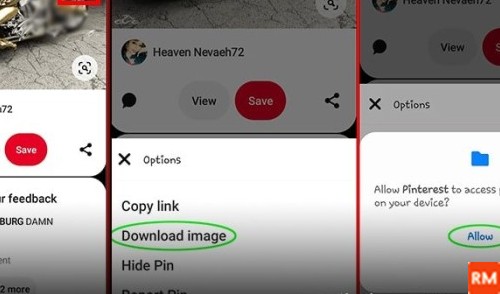 دانلود عکس و فیلم از pinterest