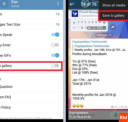 چگونه عکس و فیلم تلگرام در گالری ذخیره شود